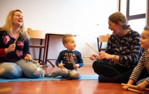 Muziek op schoot